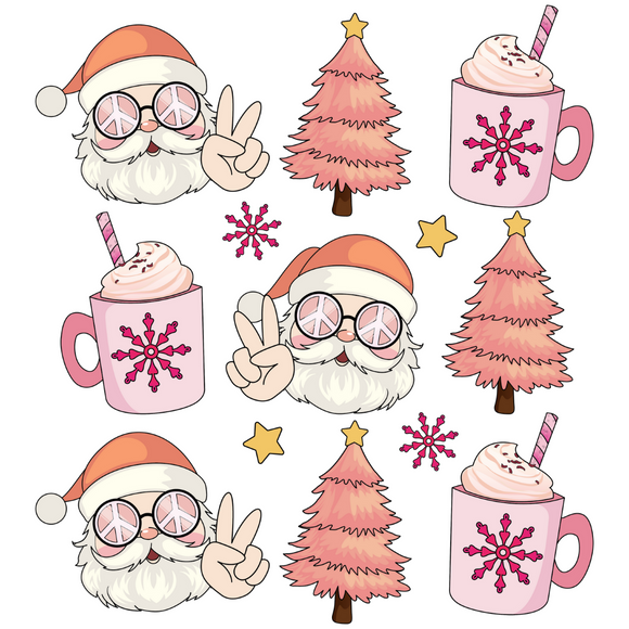 Disco Santa, Christmas Tree, Hot Cocoa