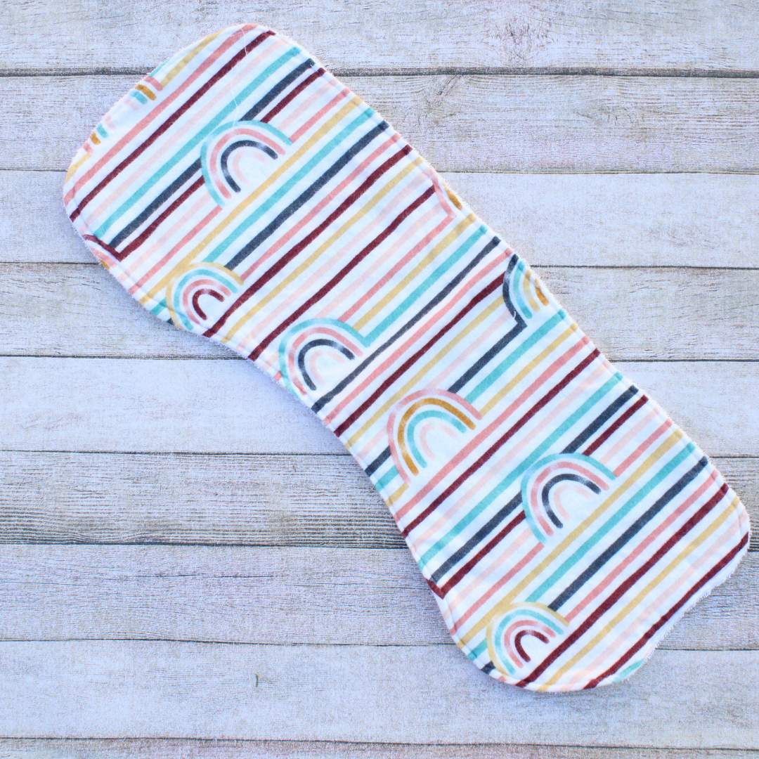 Rainbow Baby Burp Cloth