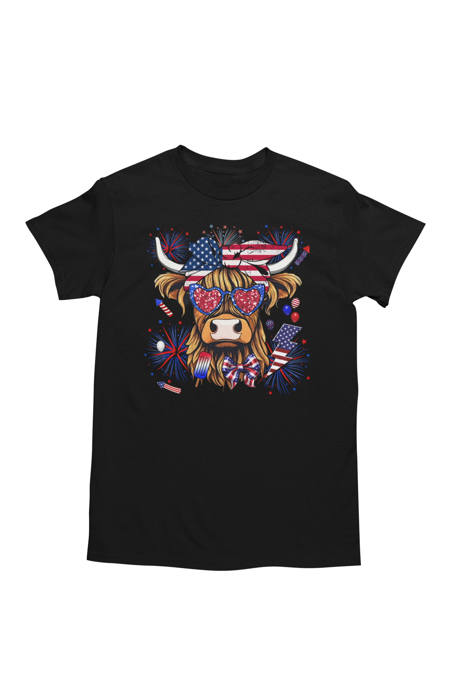 4th of July Highland Cow