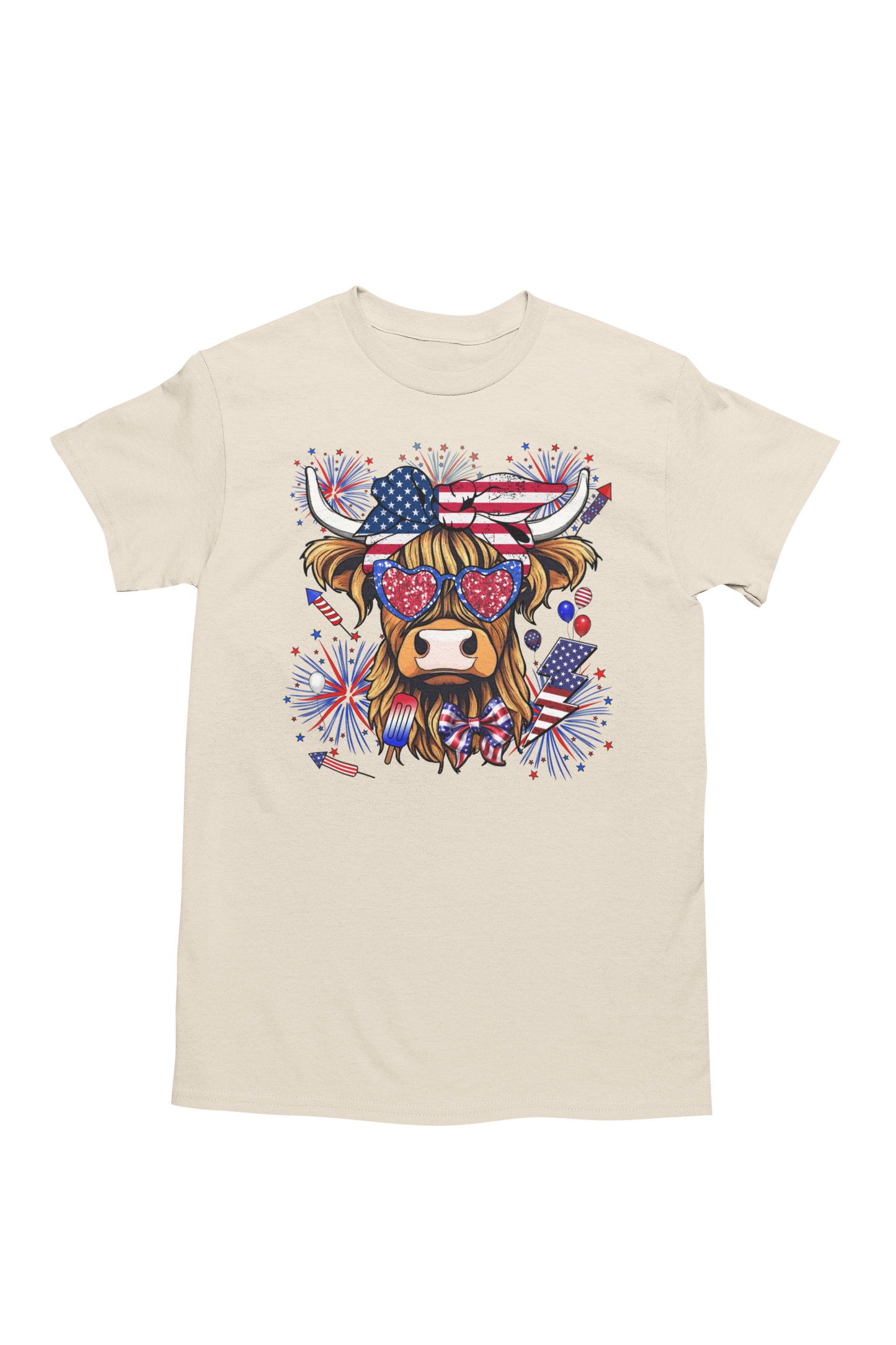 4th of July Highland Cow