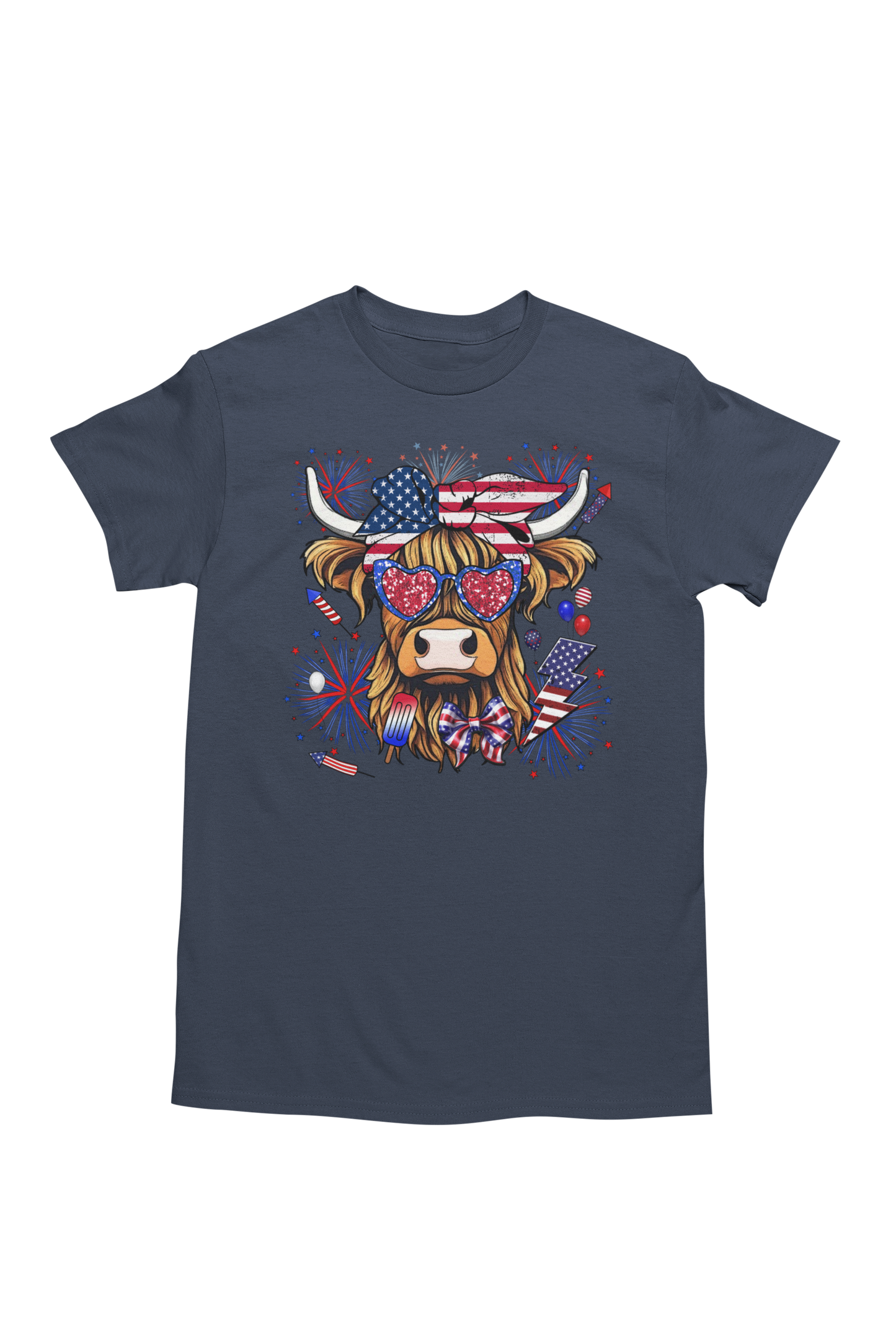 4th of July Highland Cow