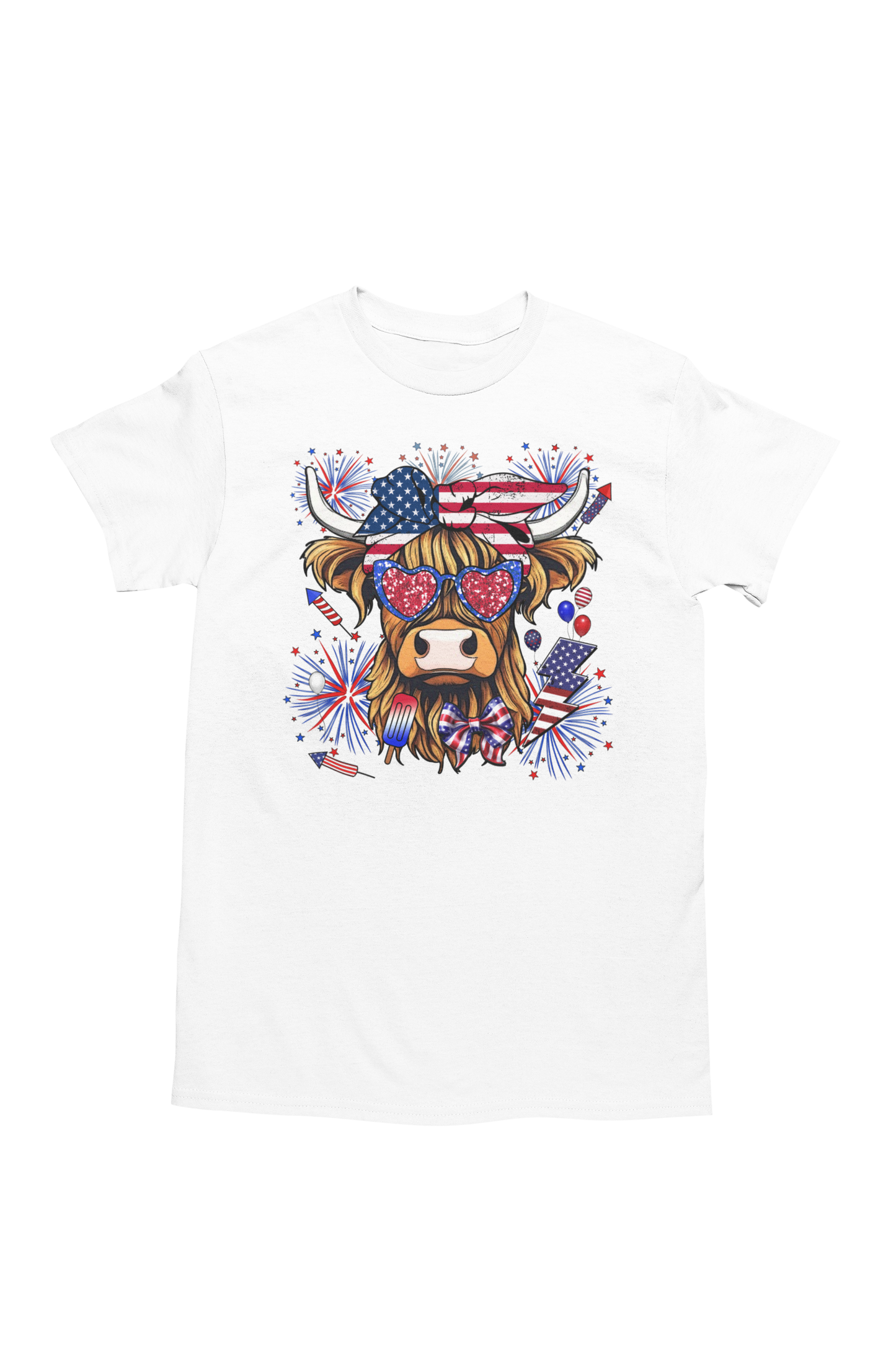 4th of July Highland Cow