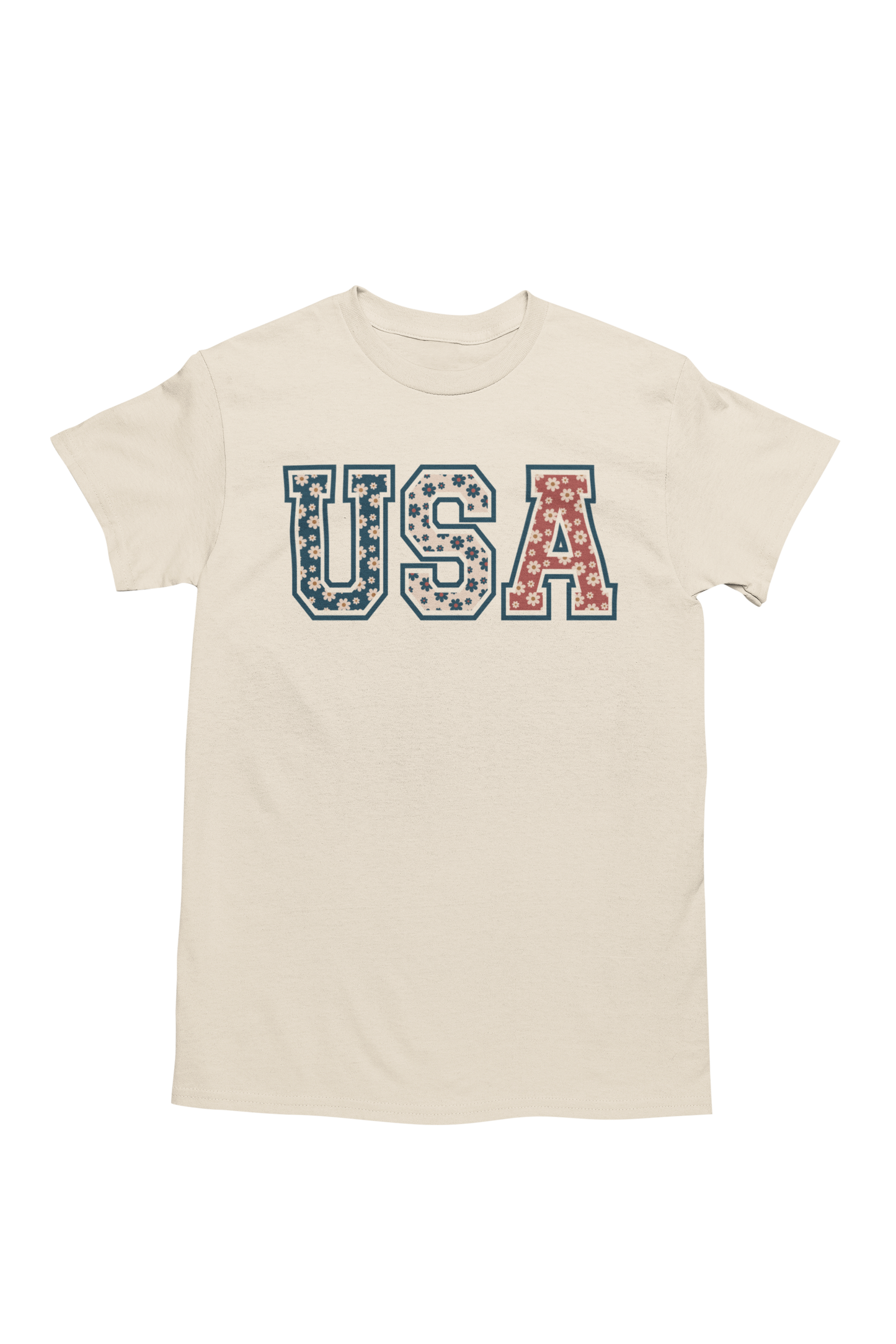 Patriotic USA Retro Flowers