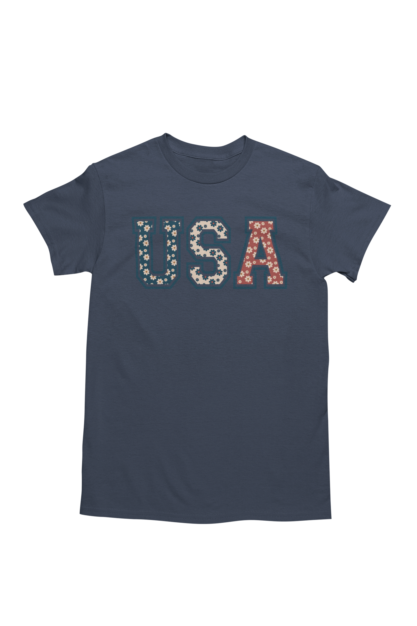 Patriotic USA Retro Flowers