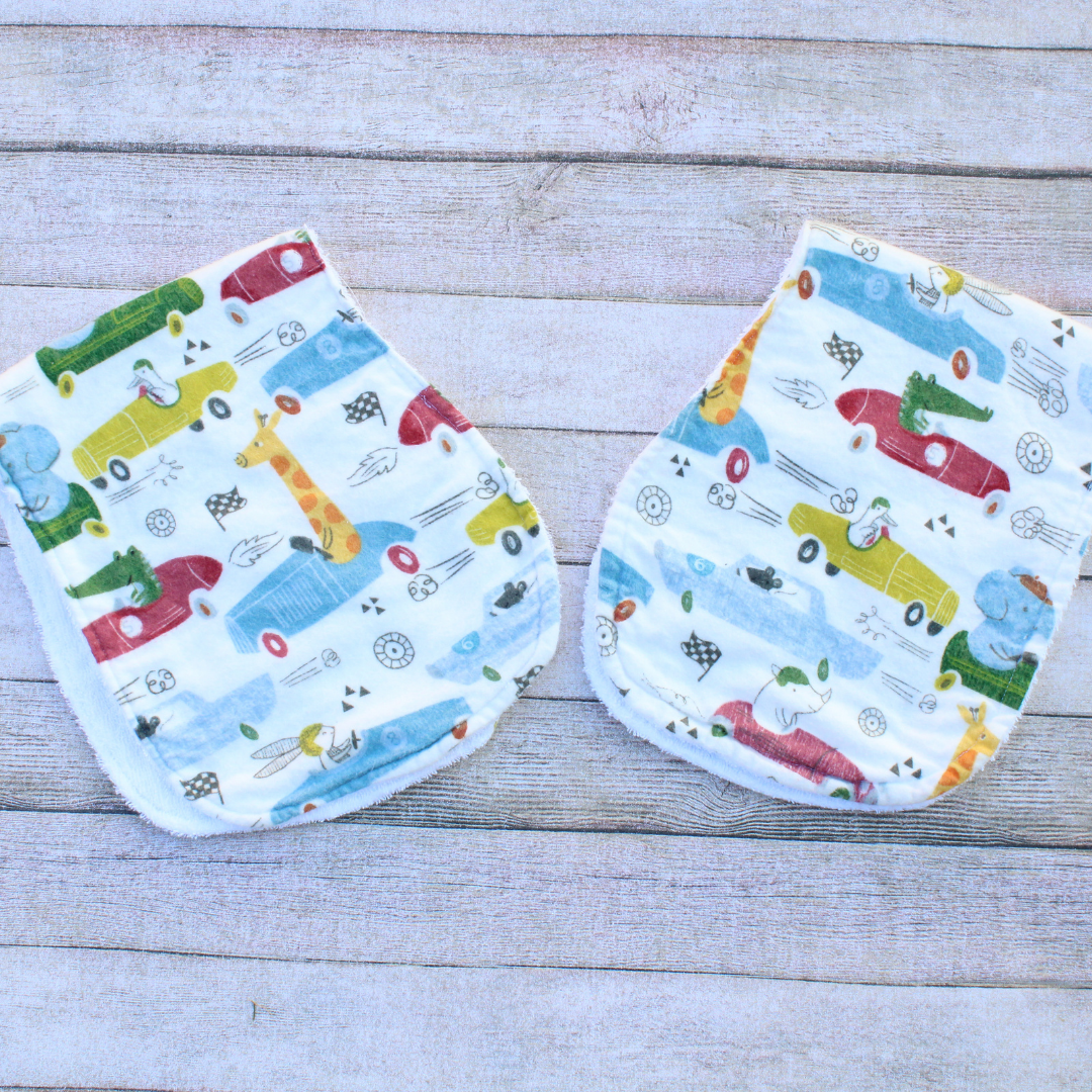 City Animals Burp Cloth