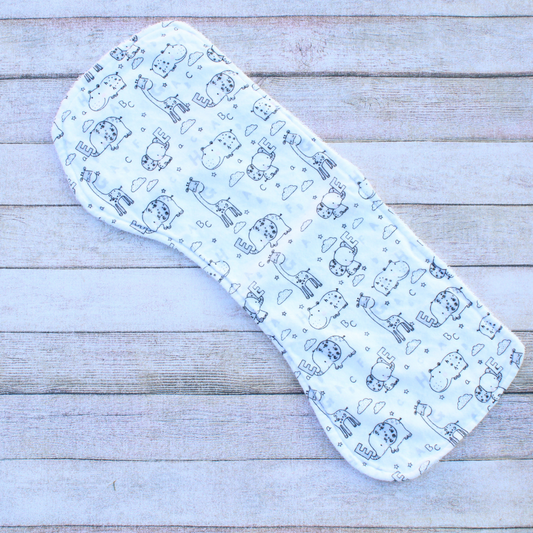 Zoo Animals Burp Cloth
