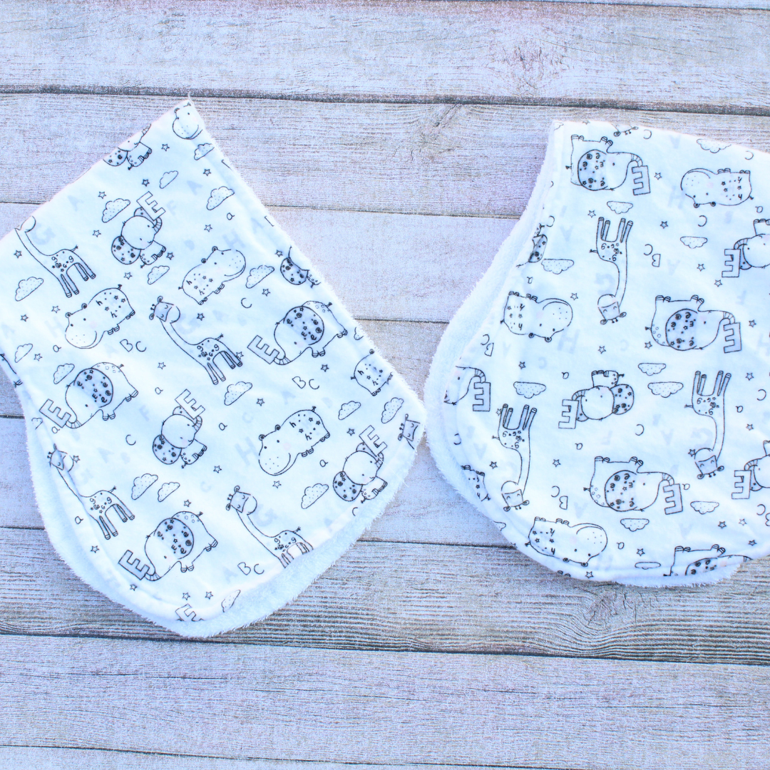 Zoo Animals Burp Cloth