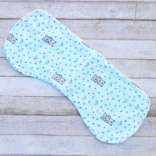 Blue Bear Burp Cloth