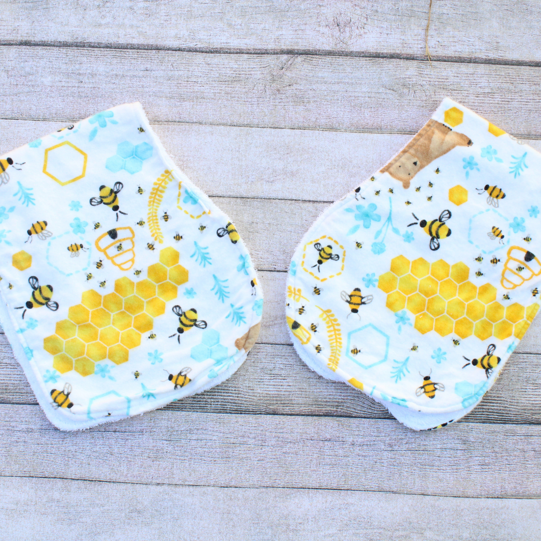 Honey & Bees Burp Cloth