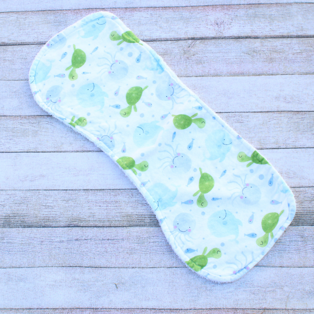 Sea Life Burp Cloth